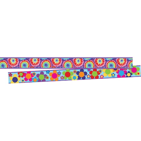 Barker Creek Tie-Dye Double-Sided Border, 12/set, PK12 935